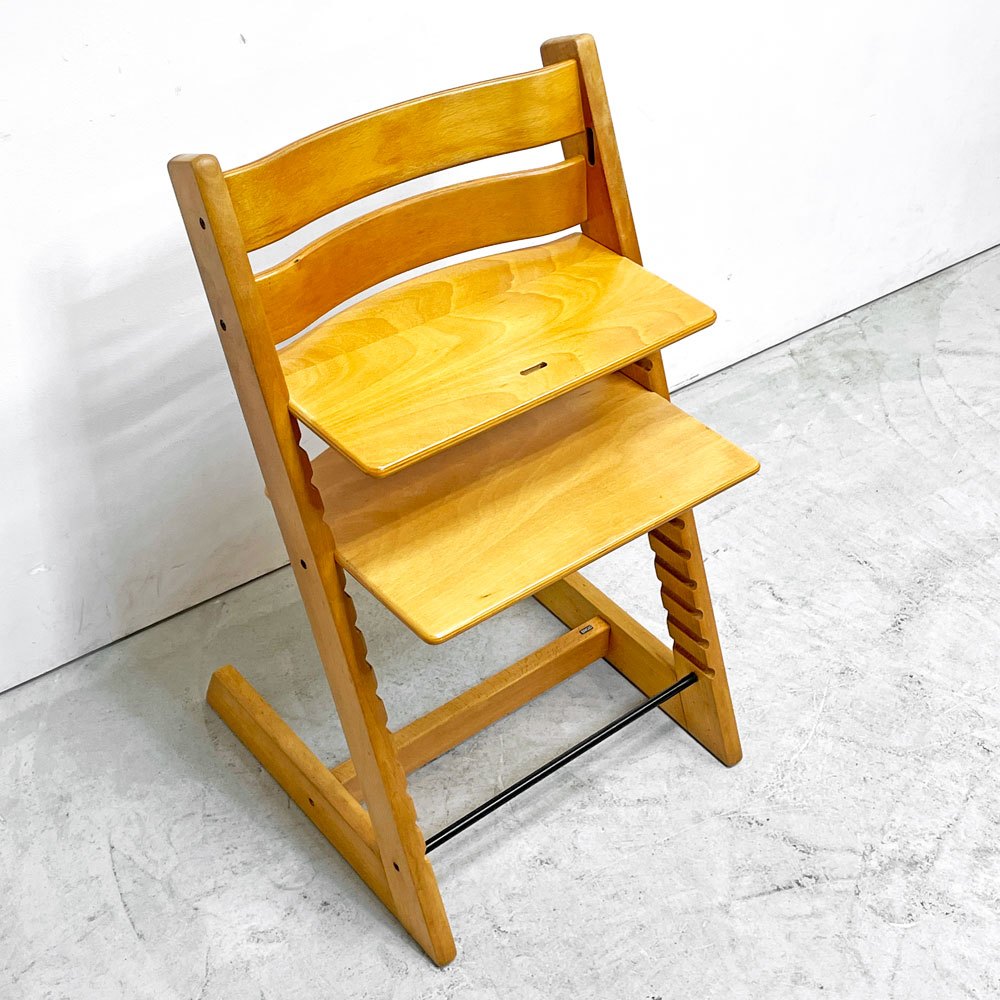 ストッケ STOKKE トリップトラップ TRIPP TRAPP ベビーチェア キッズチェア S/N無し ノルウェー 北欧家具 ナチュラル A ●