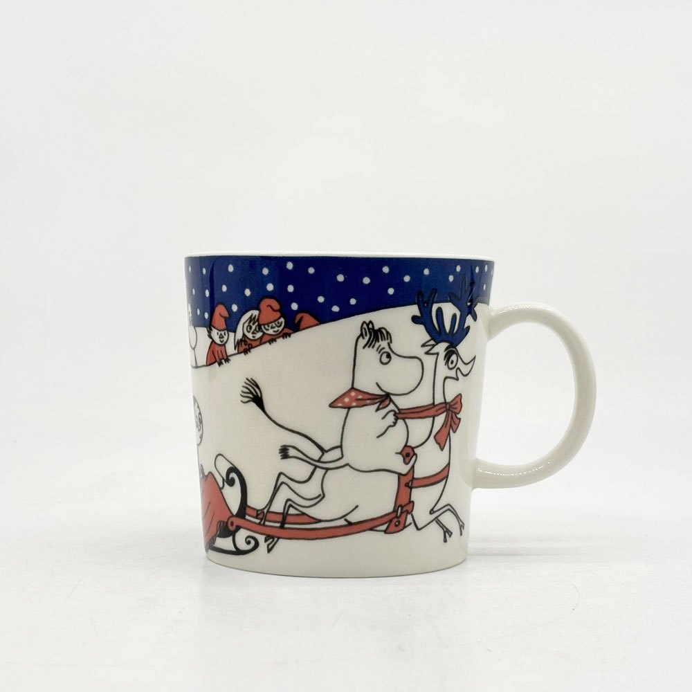 アラビア ARABIA ムーミン MOOMIN マグ カップ クリスマス グリーティング 1997-2002年 限定 フィンランド 北欧食器 箱付き 希少 ●