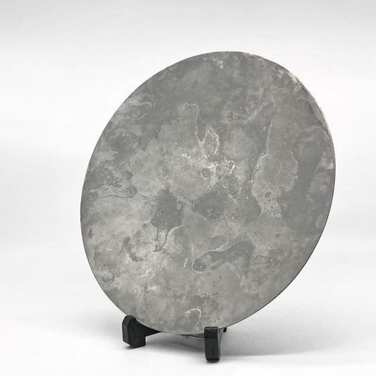 成田理俊 ステンレスプレート Φ22cm 現代作家 モダンデザイン ●