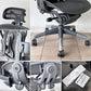 ハーマンミラー Herman Miller アーロンチェア クラシック Bサイズ ポスチャーフィット フル装備 グラファイトベース ヘッドレスト付き ◇