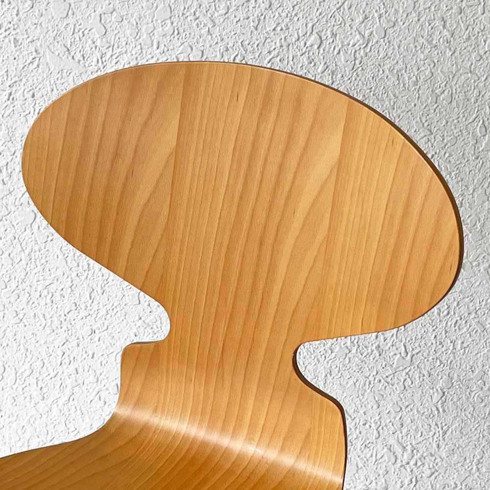 フリッツハンセン Fritz Hansen アントチェア 4本脚 ナチュラルビーチ ラッカー アルネ・ヤコブセン 北欧家具 A ◇