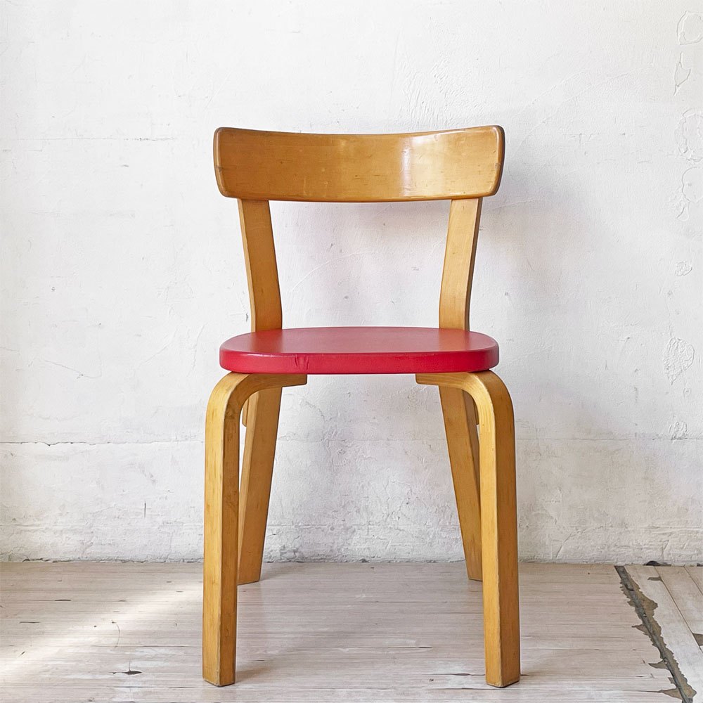 アルテック artek チェア 69 Chair 69 ダイニングチェア PVCレザー ビンテージ アルヴァ・アアルト 北欧家具 フィンランド ★