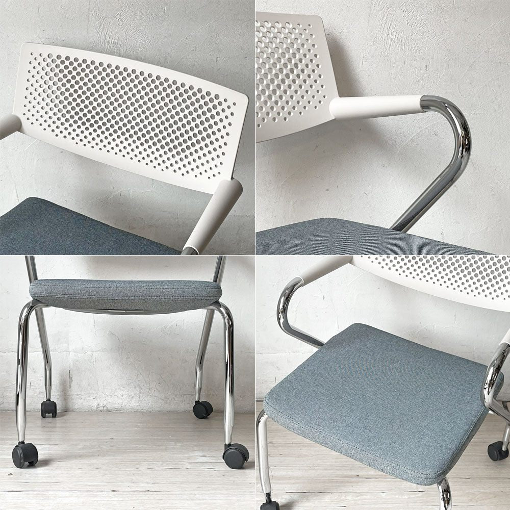 ヴィトラ vitra ビザロール Visaroll デスクチェア ミーティングチェア キャスターベース スタッキング アントニオ・チッテリオ A ★