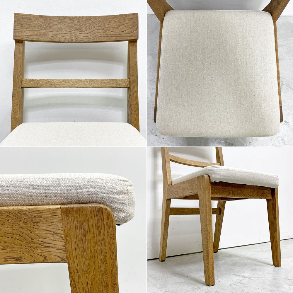 ウニコ unico アディ ADDAY ダイニングチェア オーク材 オイル仕上げ ベージュ ファブリック カバーリング A ●