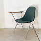 ハーマンミラー Herman Miller サイドシェルチェア セカンド 2nd ビンテージ アプホルスター スクールベース スタッキングベース 肘掛けテーブル付 イームズ ミッドセンチュリー E ★