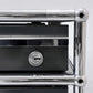 ユーエスエムハラー USM Haller モジュラーファニチャー Modular Furniture デスクワゴン キャビネット ロールボーイ 3ドロワー アントラサイト 鍵付き ●