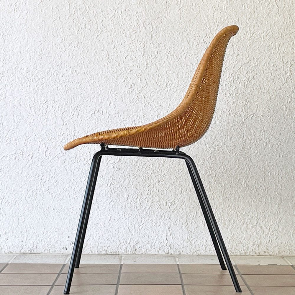 イデー IDEE バーバス チェア BARBAS CHAIR リビングチェア ダイニングチェア ラタン×アイアン アジアン リゾートスタイル B ◇