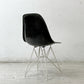 ハーマンミラー Herman Miller 2ndビンテージ サイドシェルチェア FRP製 エレファントハイドグレー ホワイトエッフェルベース C&R イームズ ミッドセンチュリー ●