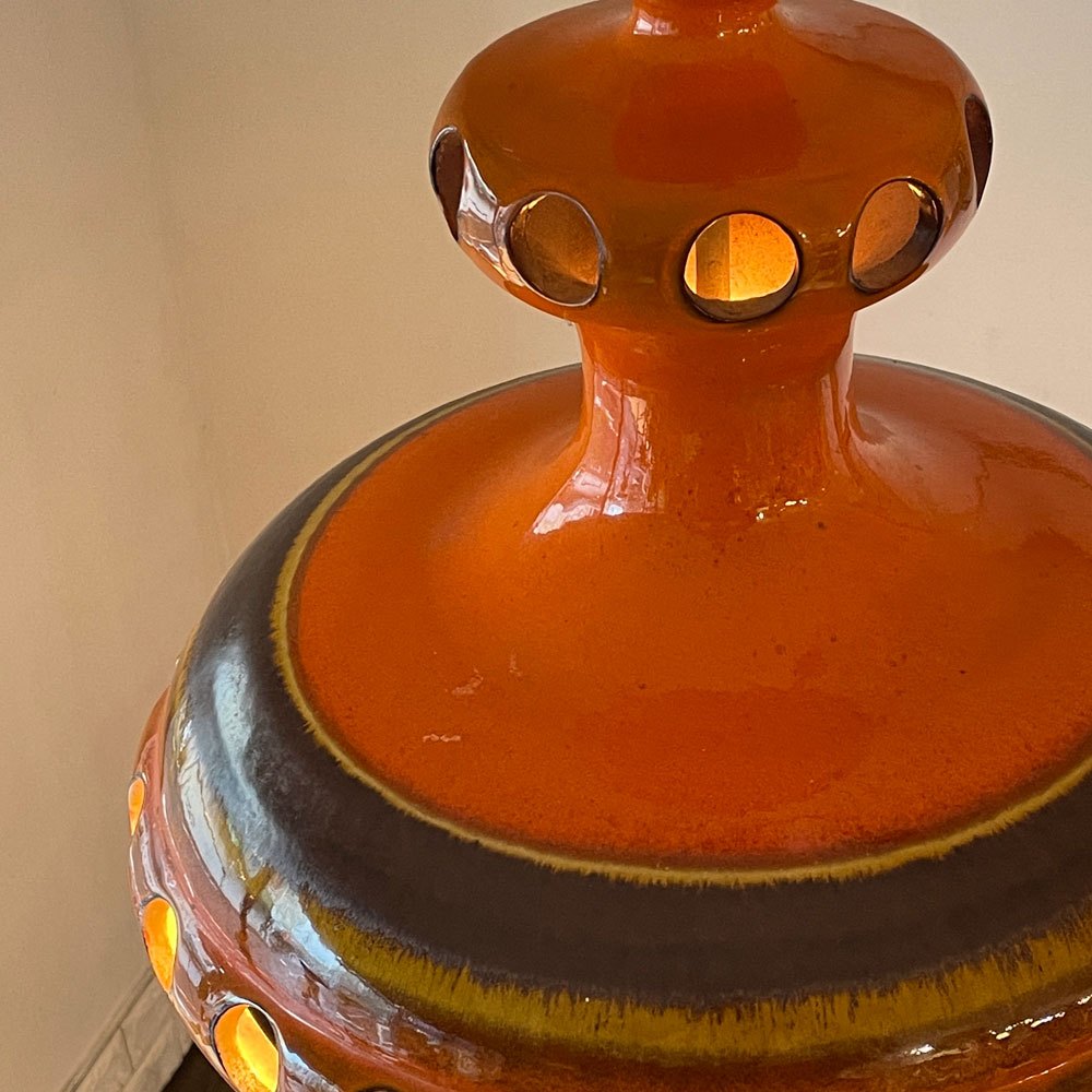ファットラヴァ Fat lava ペンダントランプ セラミック 照明 陶器 西ドイツ ビンテージ 希少◎