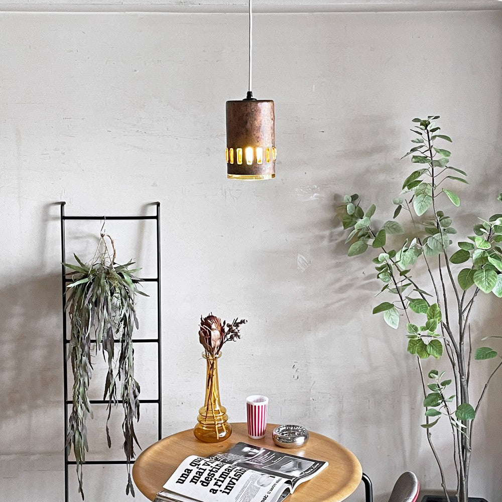 ラーク・アムステルダム Raak Amsterdam コッパー＆ガラス ペンダントライト Copper＆Glass Pendant Lamp ナニー・スティル Nanny Still オランダ ビンテージ Dutch Vintage ■