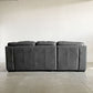 リラックスフォーム RELAX FORM ベレーザ BELLEZZA スモールカウチソファ 右カウチ W240cm レザーテックス チャコールブラック 関家具 カタログ定価￥240,625- 〓