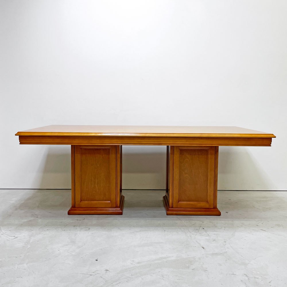 横浜ダニエル LDシリーズ A-322 A-320 ダイニングテーブル 組み立て式 2キャビネット W180cm 樺桜材 元町家具 クラシカルデザイン ●