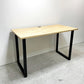かなでもの KANADEMONO ザ・テーブル THE TABLE スタンディングデスク 160×80cm ラバーウッド天板 スクエアレッグ 配線孔キャップ付き 合計定価 ￥70,500- ●