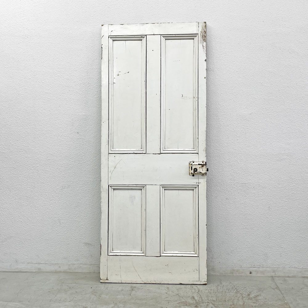 UKビンテージ ペインテッド ドア Vintage Peinted Door シャビーシック アパートメントドア 建具 レトロ 英国アンティーク  〓