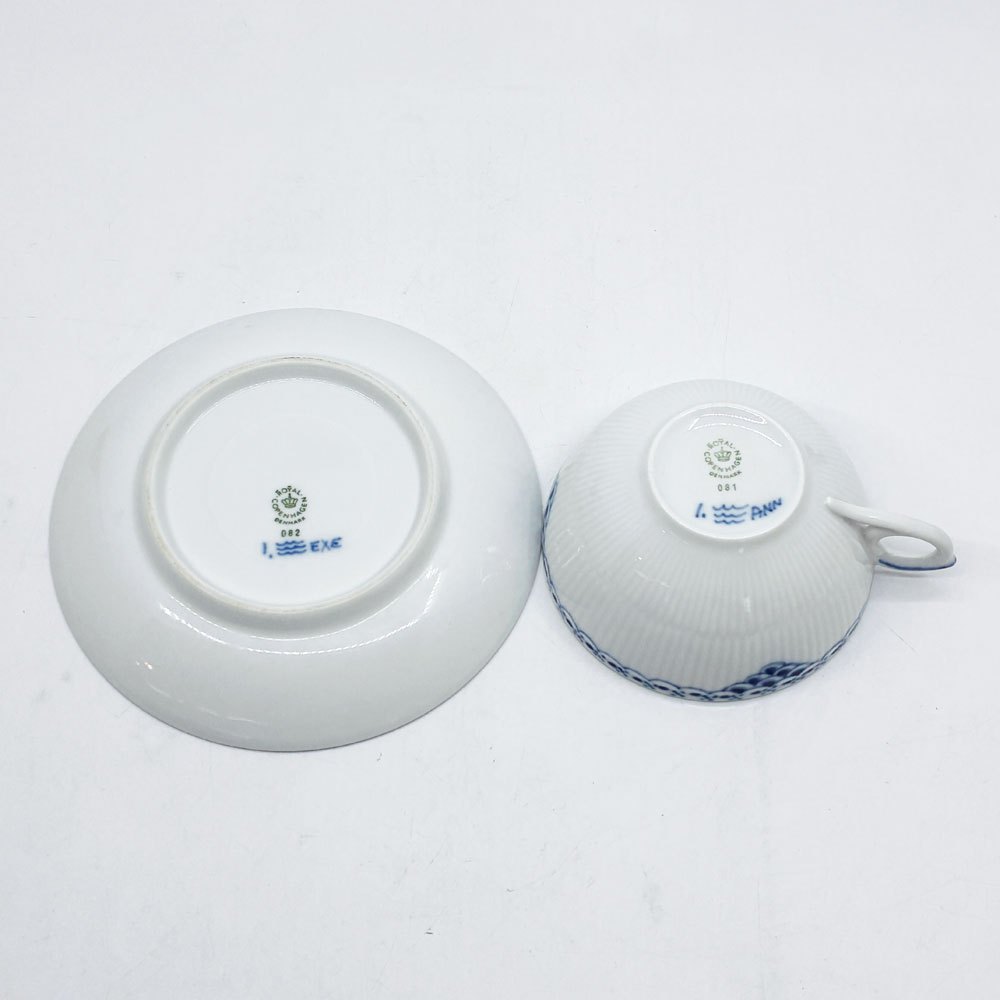 ロイヤルコペンハーゲン ROYAL COPENHAGEN プリンセス ティーカップ&ソーサー 220ml C&S デンマーク 北欧食器 B ●