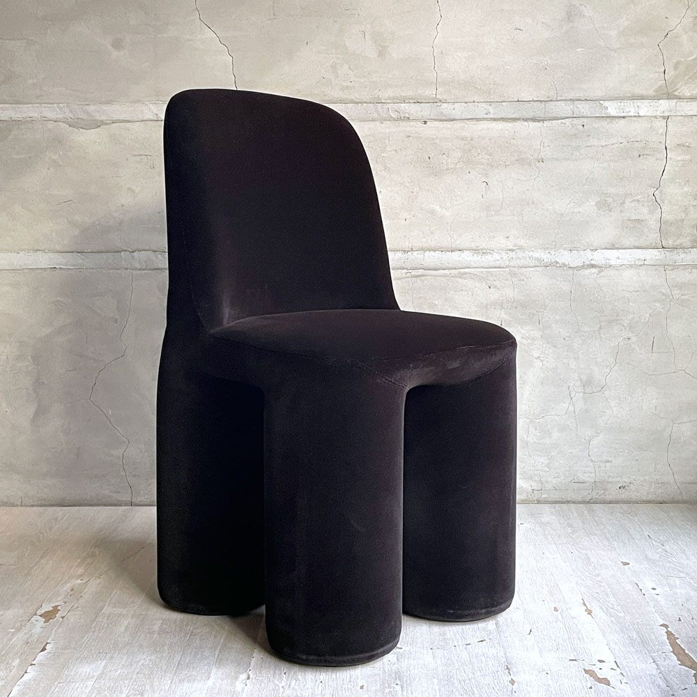 ミネルバ MINERVA ゾウ チェア Zo chair ブラック ベロア調 ぬいぐるみの椅子 黒川雅之 Kurokawa Masayuki ♪