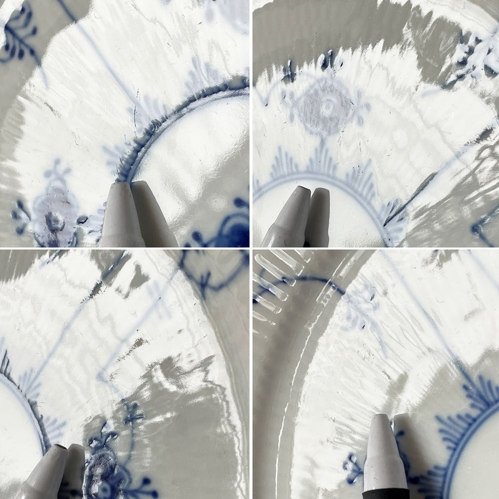 ロイヤルコペンハーゲン ROYAL COPENHAGEN ブルーフルーテッド プレイン Blue Fluted Plain プレート 25cm ◇