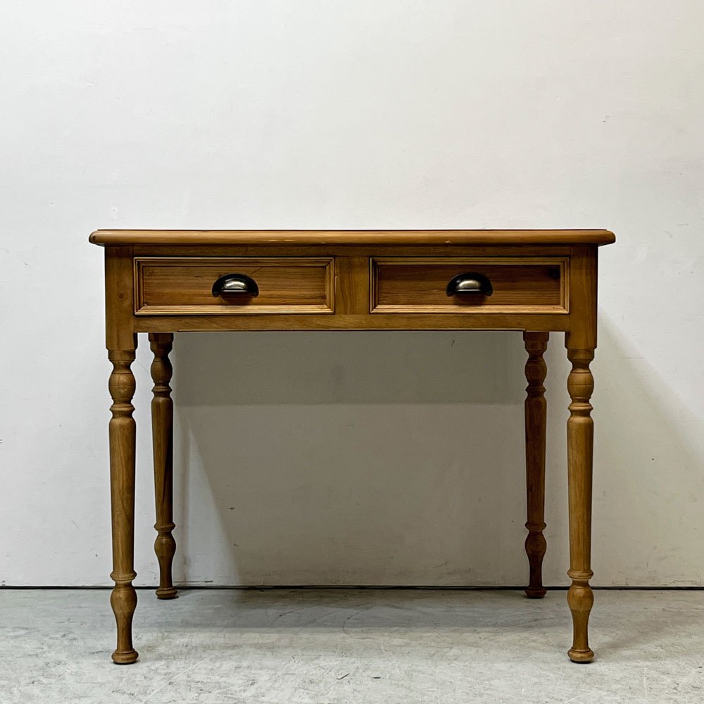 クラッシュゲート CRASHGATE ノットアンティークス Knot antiques オリザデスク ORIZA DESK 杉古材 ろくろ脚 クラシカルデザイン 廃番 ●