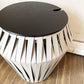 ボーコンセプト BoConcept バレンシア VALENCIA SIDE TABLE サイドテーブル 収納バスケット ボンデッドレザー グレー Φ41cm モートン・ゲオーセン 廃番 ◎