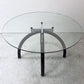 ノル Knoll スパイダー Spider Table ラウンドテーブル ガラストップ Φ135cm エットレ・ソットサス ポストモダン イタリア ●