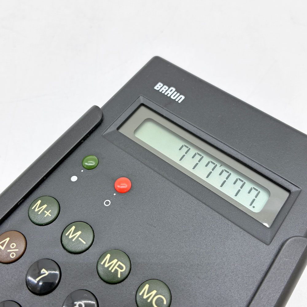 ブラウン BRAUN カーキュレーター 電卓 ET66 ブラック Type:4776 ディーター・ラムス Dieter Rams ドイツ 専用カバー＆箱付 ●