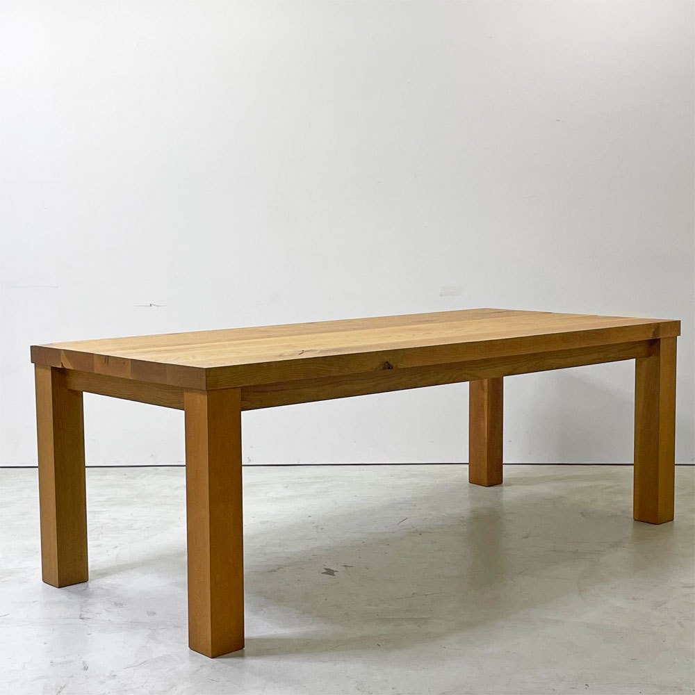 トラックファニチャー TRUCK FURNITURE OAK TABLE ダイニングテーブル ホワイトオーク無垢材 W200cm 定価約¥484,000 - ●