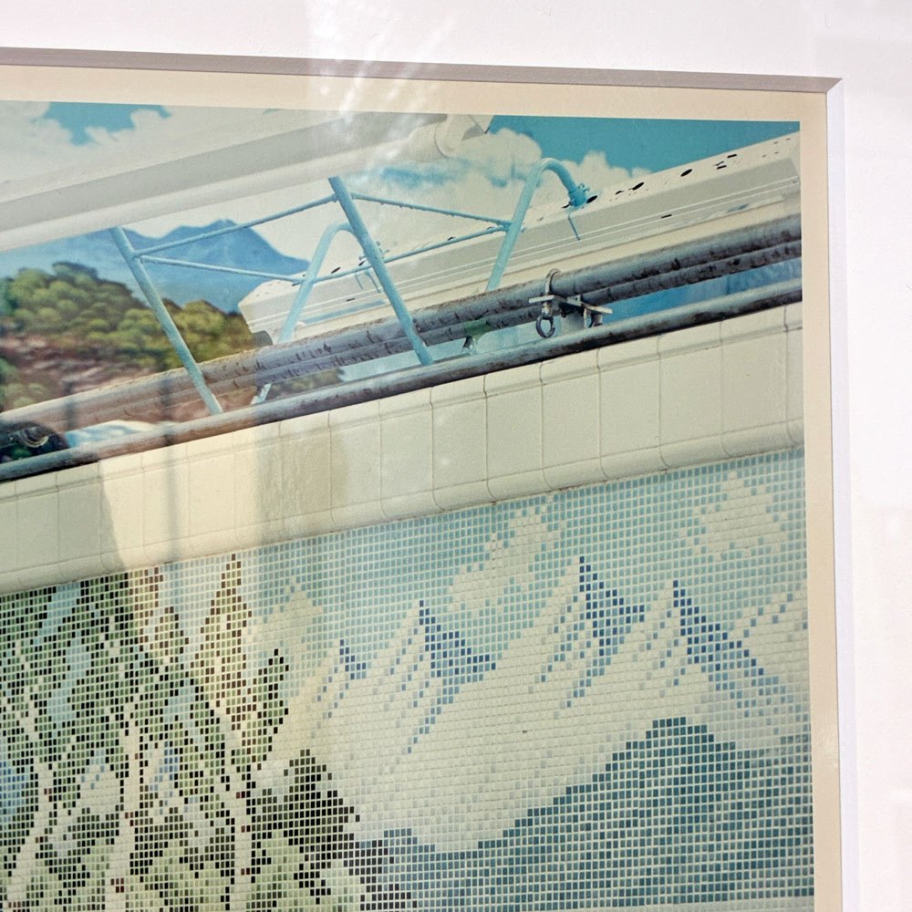 横浪修 写真作品 カリモク木製フレーム 額装品 銭湯 壁掛け 美品 ◎