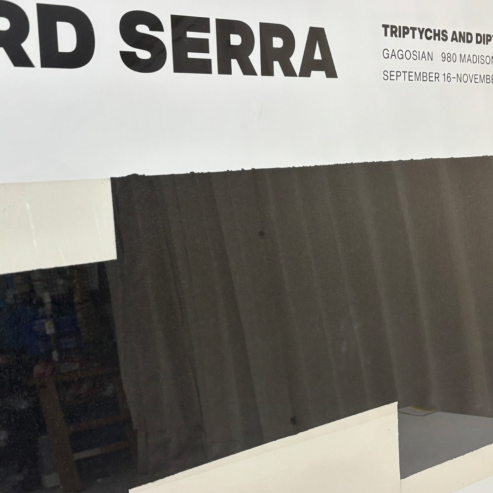リチャード・セラ Richard Serra Triptychs & Diptychs展 展覧会ポスター W101.5cm ブラック ガゴシアン・ギャラリー Gagosian Gallery 2019年 アメリカ 額装品 ●
