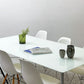 フリッツハンセン Fritz Hansen プラーノ PLANO ダイニングテーブル W200×D100cm ガラス天板 裏面焼付塗装 北欧 デンマーク モダンデザイン ●