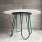 カリガリス Calligaris コヌビア connubia スツーレ STULLE ラウンド ダイニングテーブル テラッゾ×マットフォレストグリーン メラニン天板 メタルレッグ Φ120cm イタリアモダン 美品 ♪