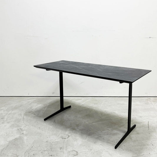 リラックスフォーム RELAXFORM カルゴ CARGO サイドテーブル Lサイズ W90cm ブラックストーン スチール脚 モダンスタイル 関家具 定価￥49,775- ●
