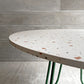 カリガリス Calligaris コヌビア connubia スツーレ STULLE ラウンド ダイニングテーブル テラッゾ×マットフォレストグリーン メラニン天板 メタルレッグ Φ120cm イタリアモダン 美品 ♪