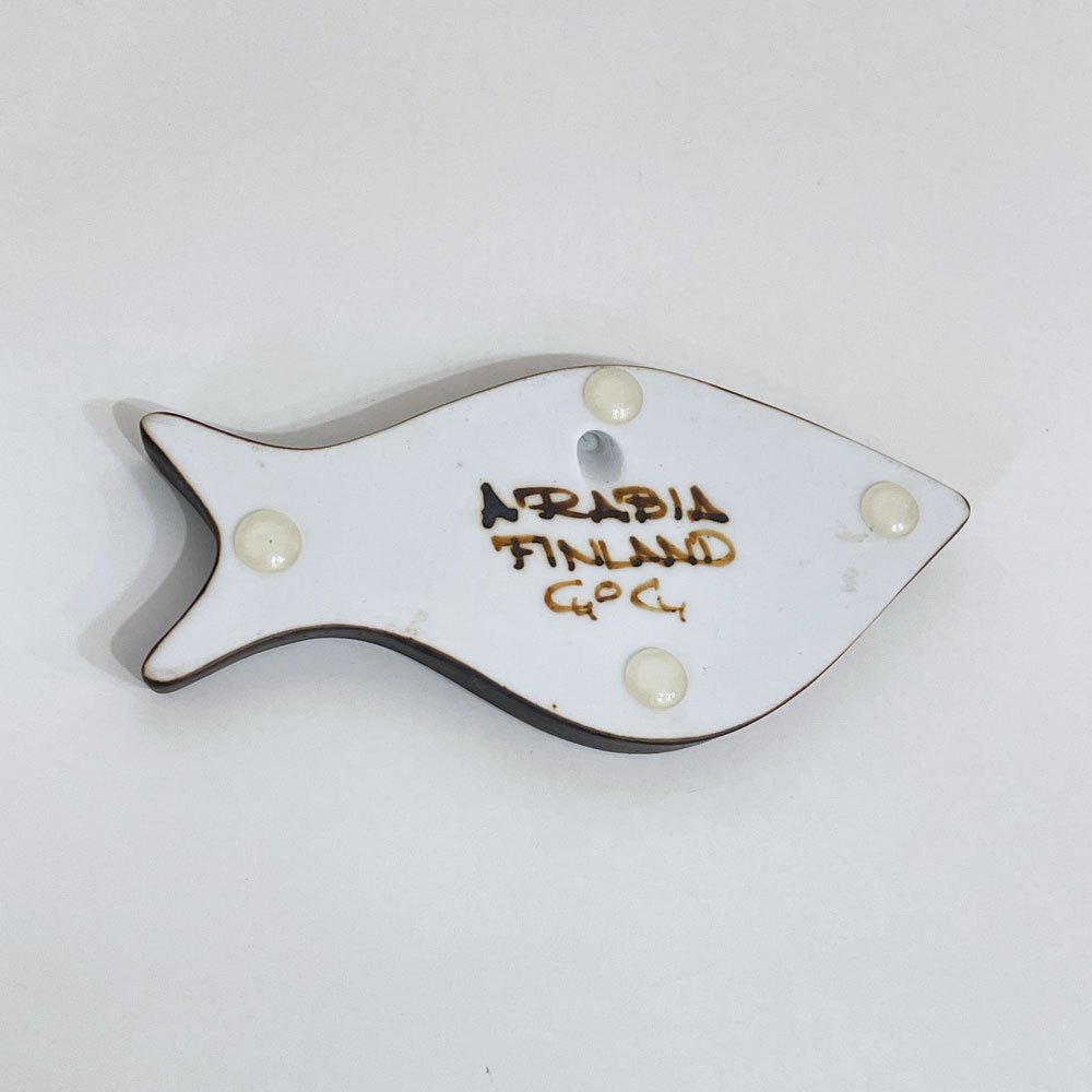 アラビア ARABIA カラ KALA 魚 ミニ陶板 グンヴァル・オリン・グラングヴィスト Gunvor Olin-Gronqvist 壁掛け フィンランド 北欧雑貨 ◎