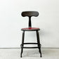 フェールトラヴァイユ FER TRAVAIL ニコルチェア NICOLLE Chair SH45cm ダイニングチェア スチール マットクリア仕上げ 別注モデル レザーパッド付 レッド インダストリアル フランス ●