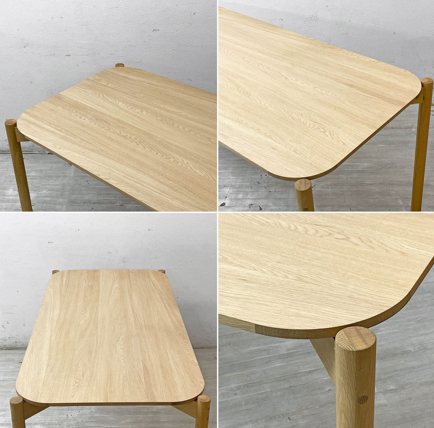 カリモクニュースタンダード Karimoku キャストール ダイニングテーブル CASTOR TABLE 150 国産ナラ材 ピュアオークカラー ナチュラル 定価\145,200- B ●