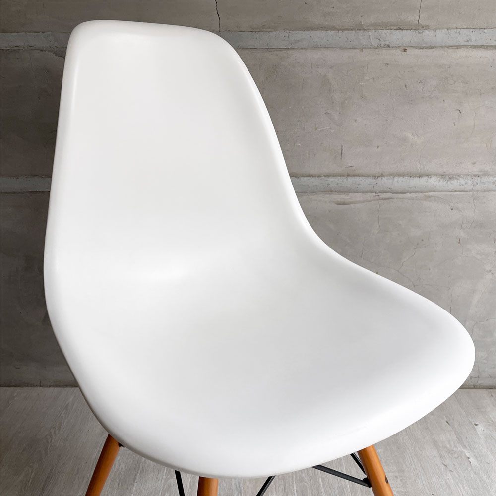 ハーマンミラー Herman Miller × ヴィトラ vitra サイドシェルチェア ポリプロピレン ドゥエルレッグ ホワイト  C&R イームズ ミッドセンチュリー ♪