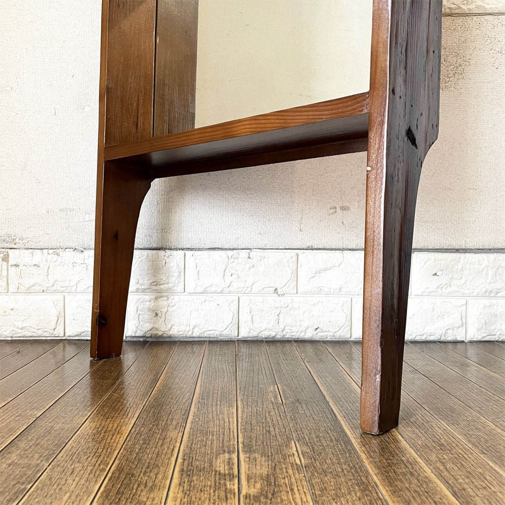 ジャーナルスタンダードファニチャー j.s.F オールドエルムミラー OLD ELM MIRROR スタンドミラー ニレ古材 立てかけ式 H177cm 定価￥29,700- 廃番 ◎