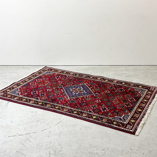 ジョーサガン Joshaqan ジョーシャガン ペルシャ絨毯 ラグ カーペット 絨毯 215×134 cm 草木模様 幾何学模様 手織り イラン ●