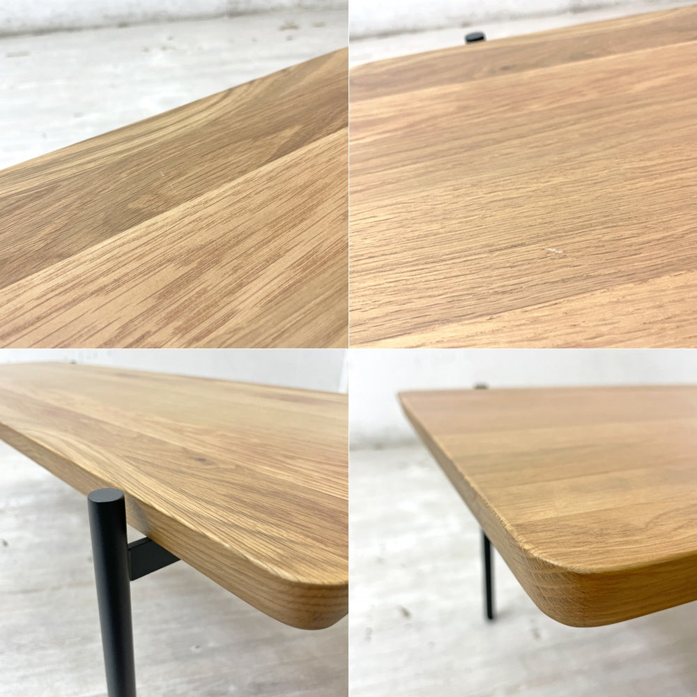 ノーウェアライクホーム NOWHERE LIKE HOME リクトⅡ センターテーブル オーク材 w110cm 関家具 北欧モダン 展示未使用品 ●