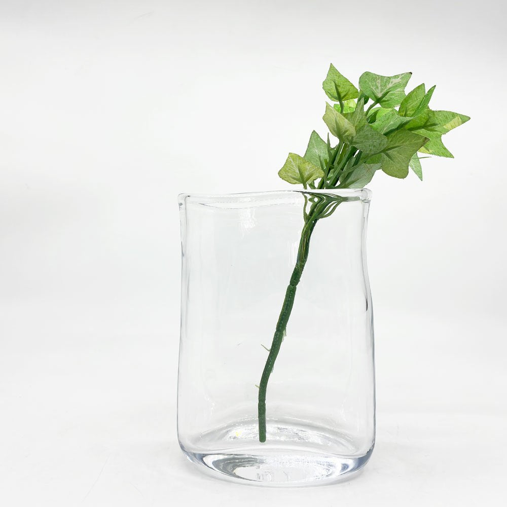 サイモン・ピアス Simon Pearce ガラス フラワーベース glass FlowerVase H13cm 花瓶 ハンドメイド アメリカ ●