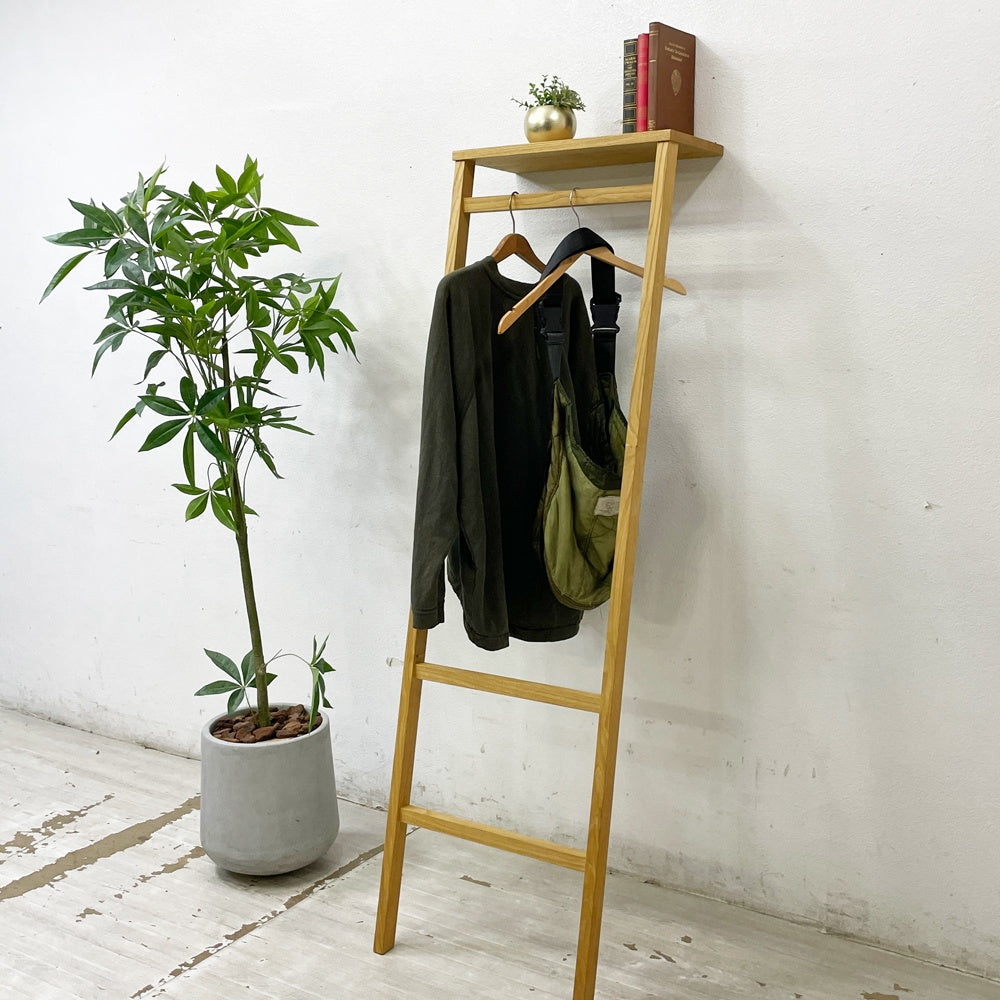 QUIET SPACE TOOL & FURNITURE ハンガーラック IKOMA クリ材 ナチュラル クラフト家具 ●