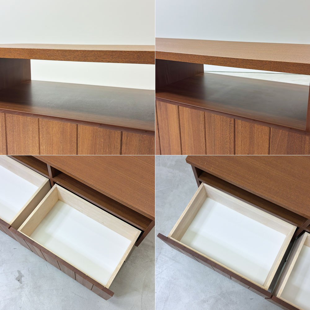 ウニコ unico ストラーダ STRADA AVボード アッシュ材 廃番品 ローボード ラック テレビボード TVキャビネット テレビ台 ●