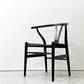 カールハンセン＆サン Carl Hansen & Son CH24 Yチェア ブラックラッカー×ブラックペーパーコード ビーチ材 ハンス・J・ウェグナー デンマーク 北欧家具 A ●