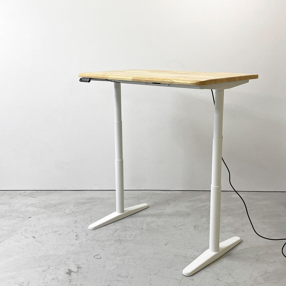 コフォ COFO コフォ デスク プレミアム COFO Desk Premium 電動式 昇降デスク ラバーウッド材 ナチュラル スチール脚 W120cm 定価￥85,999- ●