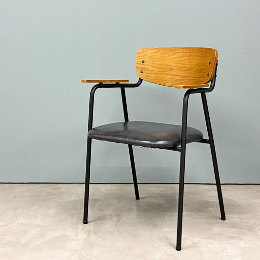 ジャーナルスタンダードファニチャー jsF サンク SENS アームチェア スチール×オーク材 インダストリアルデザイン B ◎