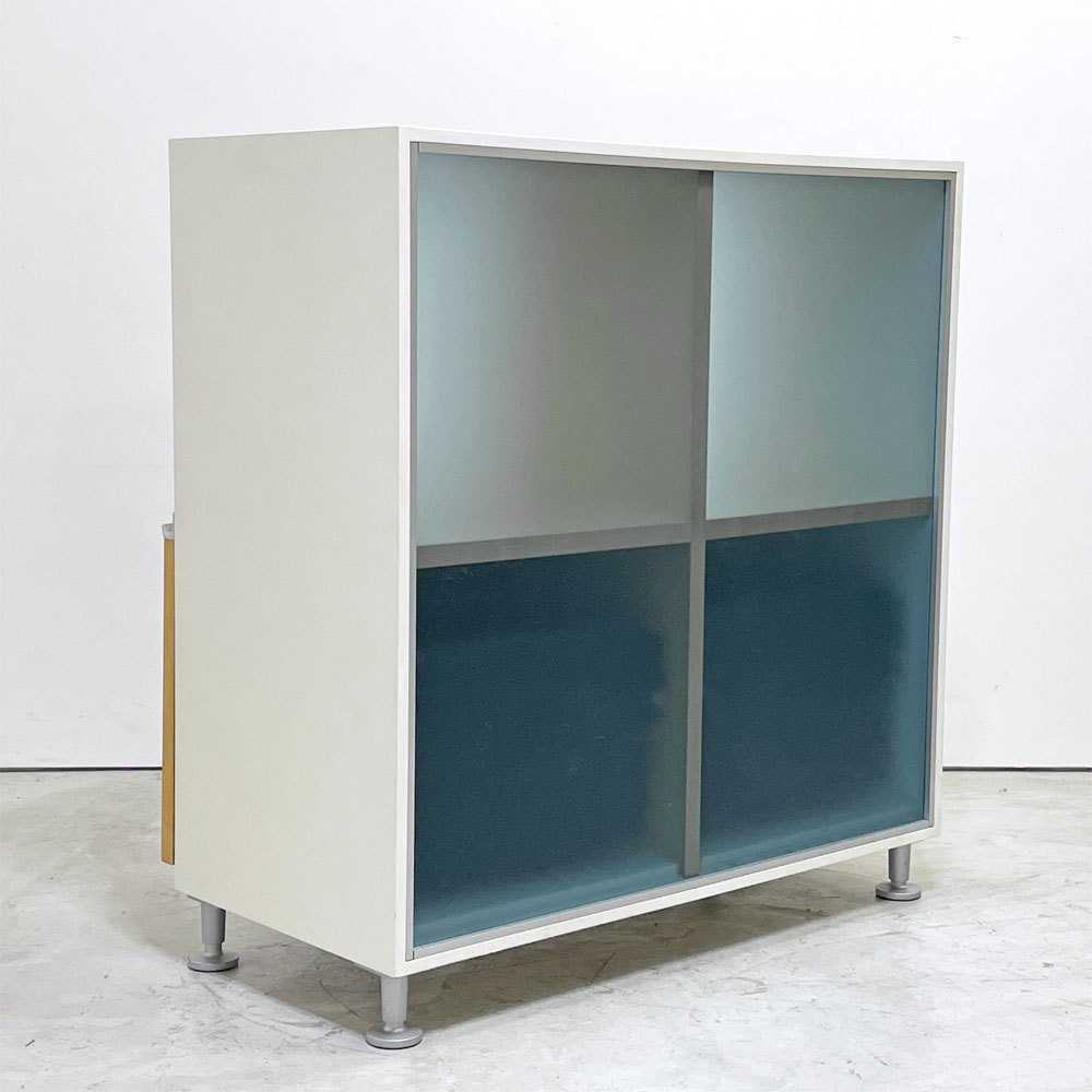 ウィルクハーン Wilkhahn ミナモ Minamo ファイリングシェルフ Filing Shelf ビーチ材 アルミフレーム アクリルパネル 2ドロワー 2列2段 コクヨ取扱い ●