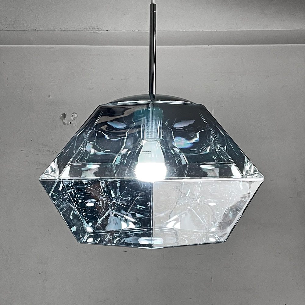 トムディクソン Tom Dixon カット ショート ペンダントライト Cut Short Pendant クローム色 廃番 ■