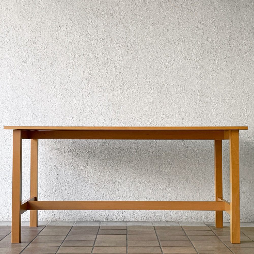 無印良品 MUJI ファイバーラミネート ワーキングテーブル W150cm アトリエテーブル 廃番  ◇