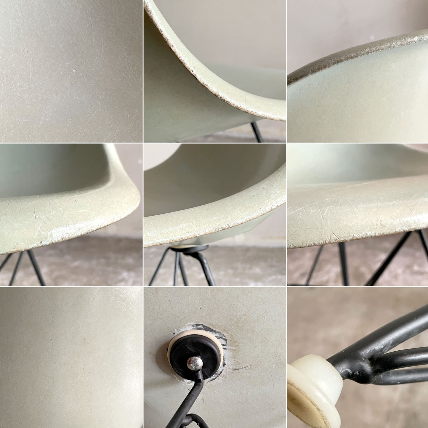 ハーマンミラー Herman Miller サイドシェルチェア セカンド 2nd FRP ライトブルー ロビンズエッグブルー エッフェルベース イームズ ビンテージ ■