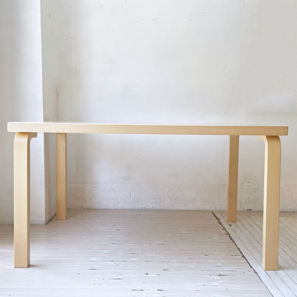 アルテック artek TABLE 82B ダイニングテーブル バーチ材 ラッカー W135×D85 アルヴァ・アアルト 北欧 デンマーク 定価￥261,800- ★